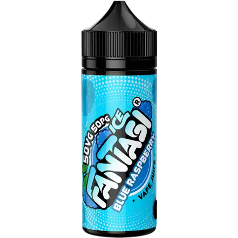 Fantasi 50/50 Range 100ml Shortfill E-Liquid Blue Raspberry Ice