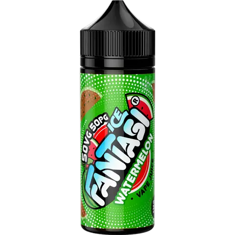 Fantasi 50/50 Range 100ml Shortfill E-Liquid Watermelon Ice