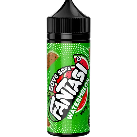 Fantasi 50/50 Range 100ml Shortfill E-Liquid Watermelon