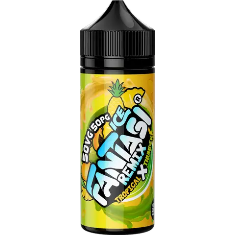 Fantasi 50/50 Range 100ml Shortfill E-Liquid Tropical X Thunder Ice