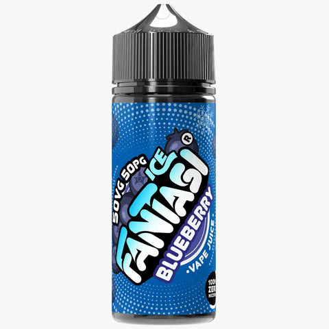 Fantasi 50/50 100ml Shortfill E-Liquid Blueberry Ice