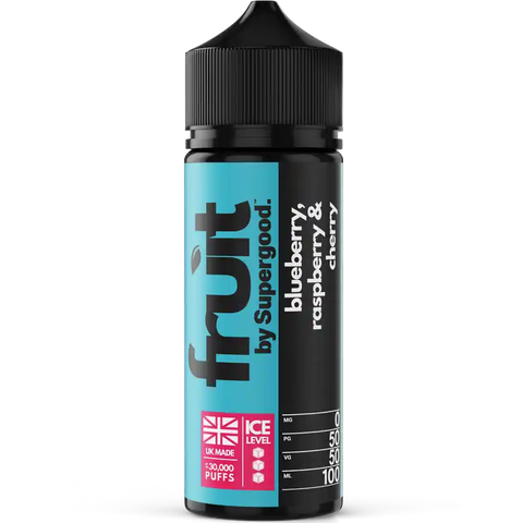Supergood Fruit 50/50 100ml Shortfill Blueberry, Raspberry & Cherry