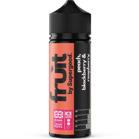 Supergood Fruit 50/50 100ml Shortfill Peach, Blackberry & Raspberry