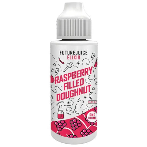 Future Juice Elixir Raspberry Filled Doughnut 100ml E-liquid