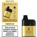 Gold Bar Apollo 20k Pod Vape Kit Pineapple Ice