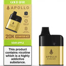 Gold Bar Apollo 20k Pod Vape Kit Sour Apple