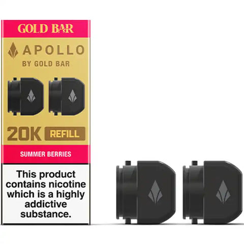 Gold Bar Apollo 20k Prefilled Pods Summer Berries