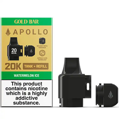 Gold Bar Apollo 20k Replacement Tank Watermelon Ice