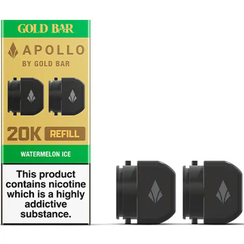 Gold Bar Apollo 20k Prefilled Pods Watermelon Ice