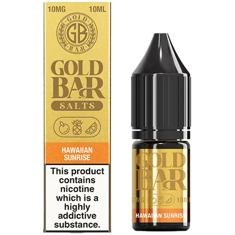 Gold Bar Nic Salts 10ml Hawaiian Sunrise 10mg