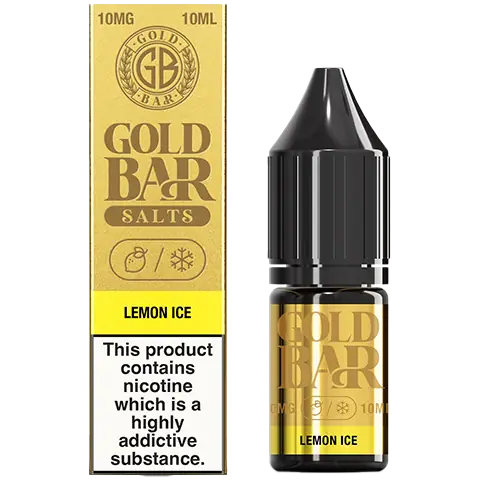 Gold Bar Nic Salts 10ml Lemon Ice 10mg