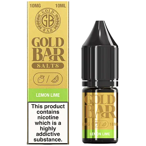 Gold Bar Nic Salts 10ml Lemon Lime 10mg