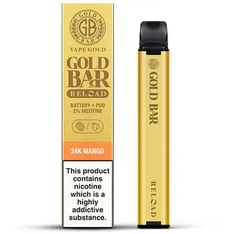 Gold Bar Reload Prefilled Pod Vape Kit 24K Mango