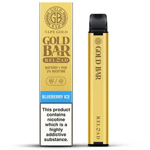 Gold Bar Reload Prefilled Pod Vape Kit Blueberry Ice