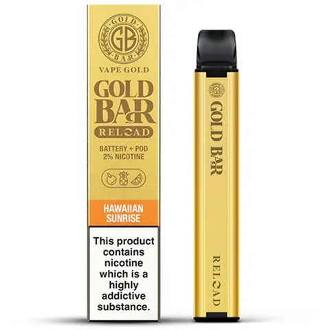 Gold Bar Reload Prefilled Pod Vape Kit Hawaiian Sunrise