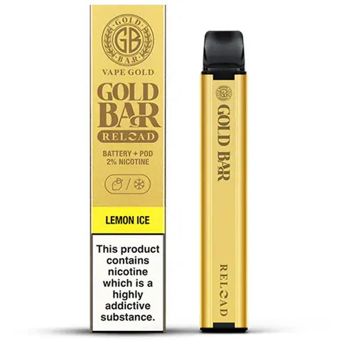 Gold Bar Reload Prefilled Pod Vape Kit Lemon Ice