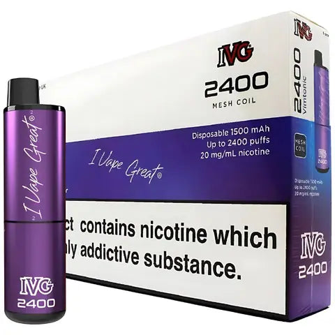 IVG 2400 4 In 1 Disposables (Box Of 10) Berry Fizz
