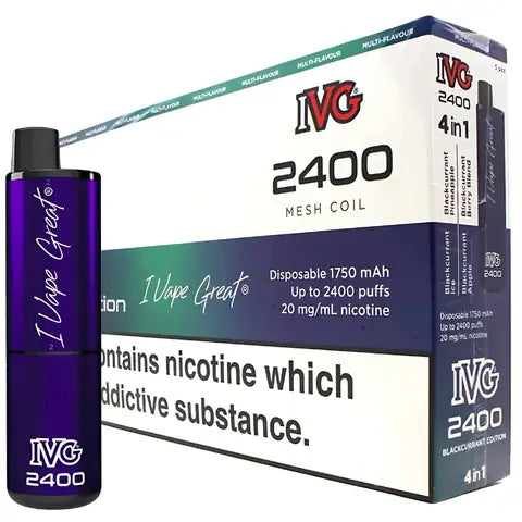 IVG 2400 4 in 1 Edition Disposables (Box Of 10) Blackcurrant Edition