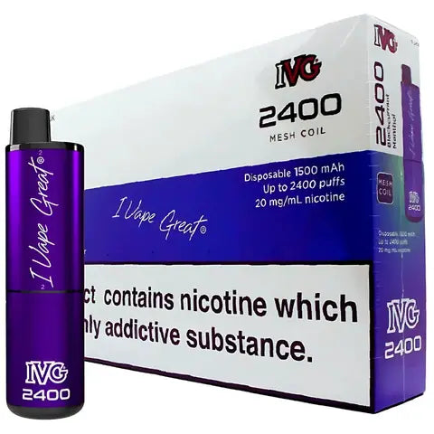 IVG 2400 4 In 1 Disposables (Box Of 10) Blackcurrant Menthol