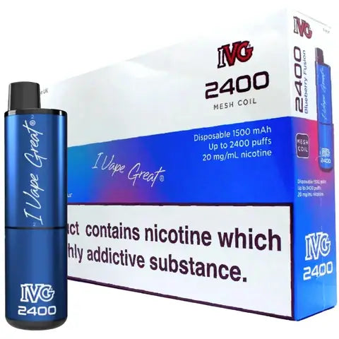 IVG 2400 4 In 1 Disposables (Box Of 10) Blueberry Fusion