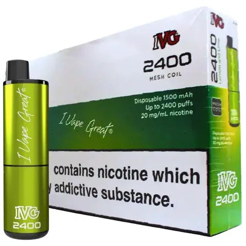 IVG 2400 4 In 1 Disposables (Box Of 10) Lemon & Lime