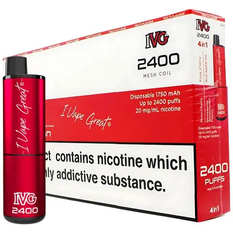 IVG 2400 4 in 1 Edition Disposables (Box Of 10) Red Edition