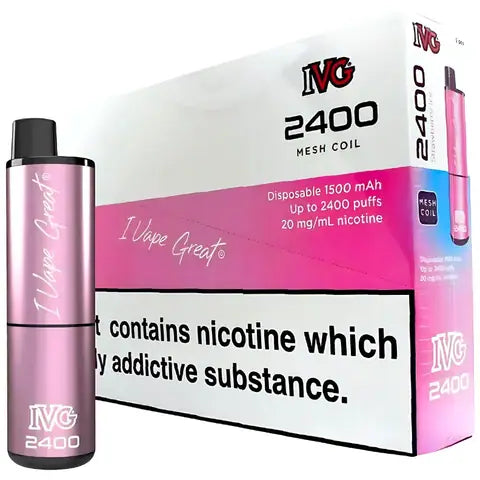 IVG 2400 4 In 1 Disposables (Box Of 10) Strawberry Ice
