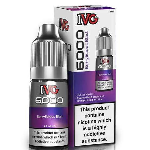 IVG 6000 Bar Salts Berrylicious Blast