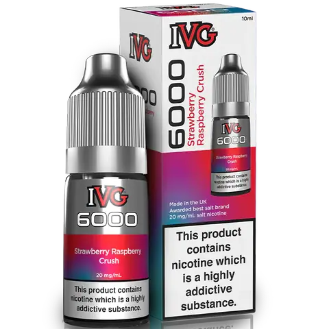 IVG 6000 Bar Salts Strawberry Raspberry Crush