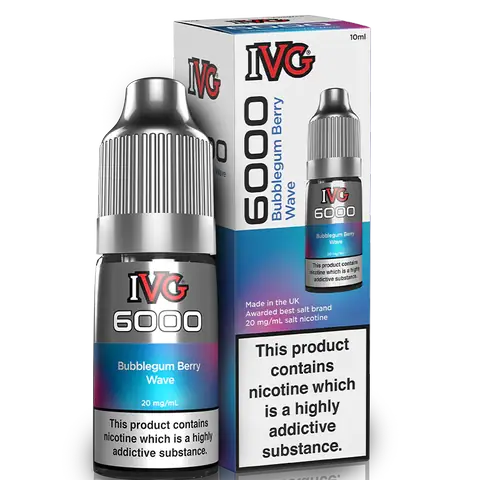 IVG 6000 Bar Salts Bubble Berry Wave
