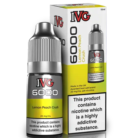 IVG 6000 Bar Salts Lemon Peach Crush