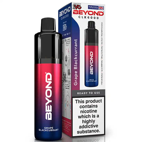 IVG Beyond CLK 6000 Disposable Pod Vape Grape Blackcurrant