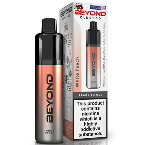 IVG Beyond CLK 6000 Disposable Pod Vape White Peach