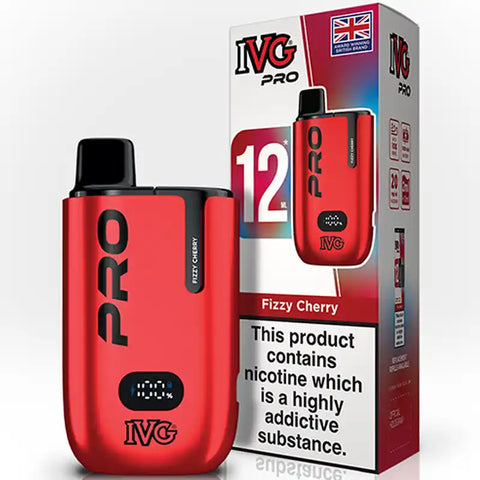 IVG Go Pro 12 Vape Pod Kit Fizzy Cherry