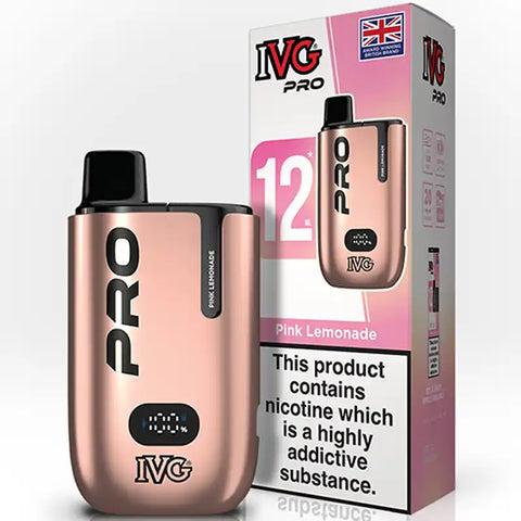 IVG Go Pro 12 Vape Pod Kit Pink Lemonade