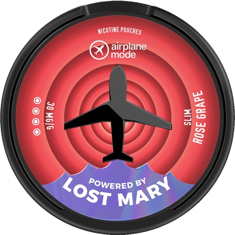 Lost Mary Airplane Mode Nicotine Pouches 30mg Rose Grape