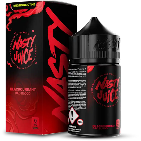 Nasty Juice 50ml Shortfill Juice Range Bad Blood