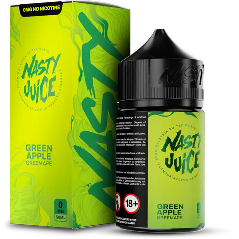 Nasty Juice 50ml Shortfill Juice Range Green Ape