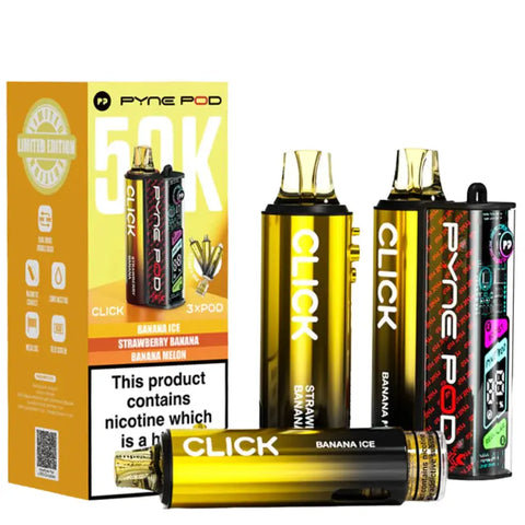 Pyne Click 50k Prefilled Pod Kit Banana Edition
