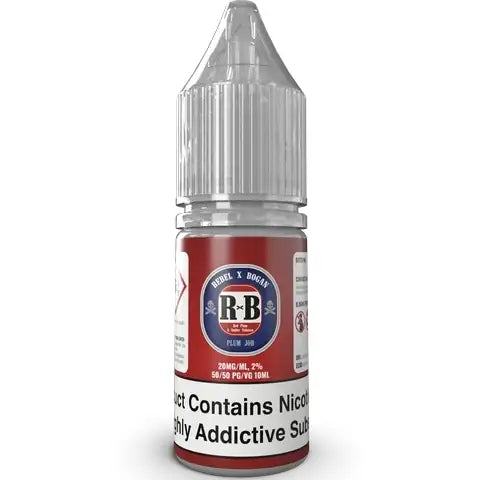 Rebel X Bogan 10ml Nic Salt E-Liquids Plum Job