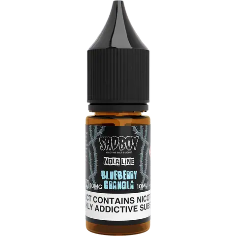 SadBoy 10ml Nic Salts 10mg Blueberry Granola