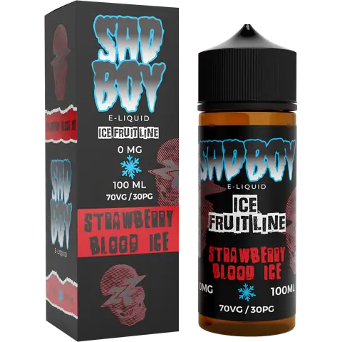 SadBoy 100ml Shortfill Vape Juice Strawberry Blood Ice