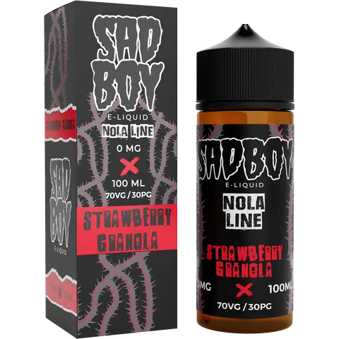 SadBoy 100ml Shortfill Vape Juice Strawberry Granola