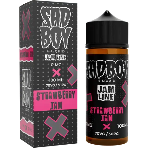 SadBoy 100ml Shortfill Vape Juice Strawberry Jam