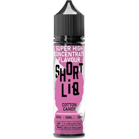 Shortliq 30ml 50/50 Longfill By Fantasi Cotton Candy