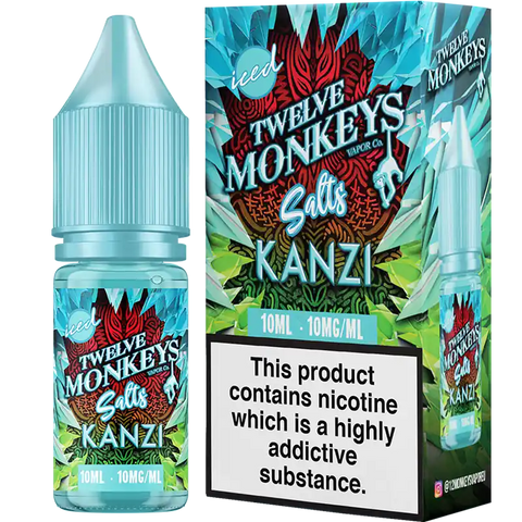 Twelve Monkeys Iced 10ml Nic Salts Kanzi 10mg