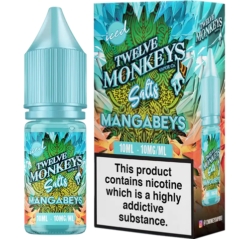 Twelve Monkeys Iced 10ml Nic Salts Mangabeys 10mg