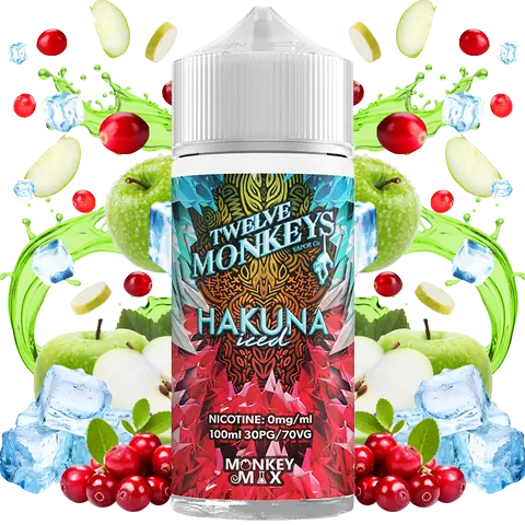 Twelve Monkeys 100ml Shortfills 2024 Edition Hakuna Iced