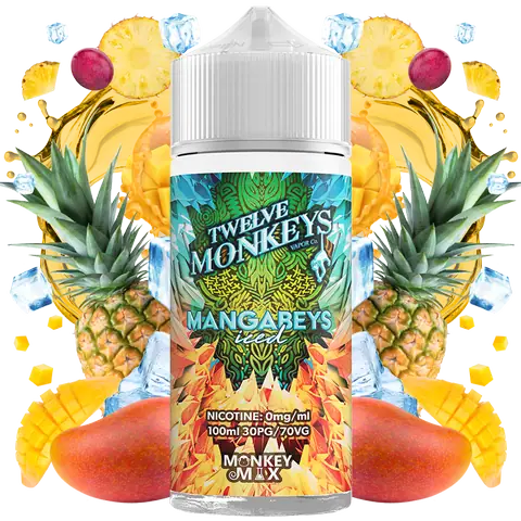 Twelve Monkeys 100ml Shortfills 2024 Edition Mangabeys Iced