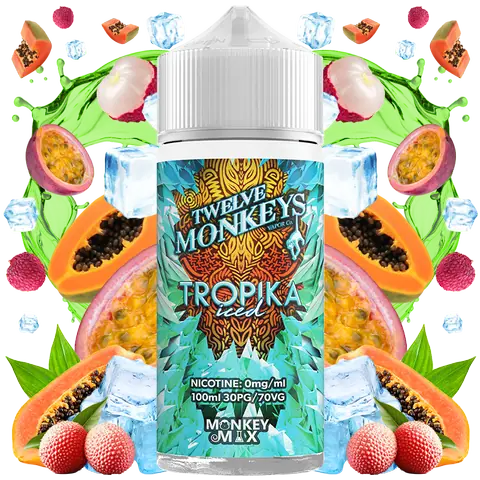 Twelve Monkeys 100ml Shortfills 2024 Edition Tropika Iced